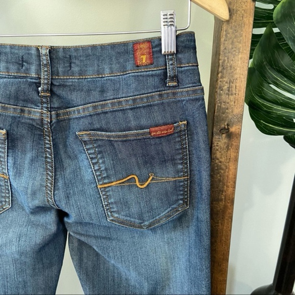 7FAMK mid rise skinny jeans 31 - Picture 3 of 4
